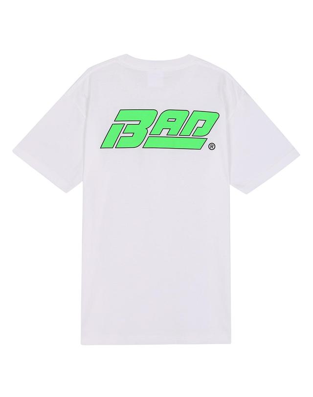 배드 팩토리 [배드팩토리] BAD FACTORY RACING LOGO TEE 화이트 / 반팔티셔츠 흰색 착용컷