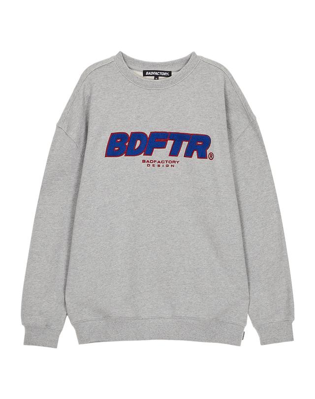 배드 팩토리 아크로님 부클 크루넥 그레이 (ACRONYM BOUCLE CREWNECK GREY) 착용컷