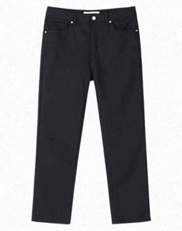 앤더슨벨 레스터 크롭 진 apa200m (Washed Black) / 팬츠 블랙 착용컷