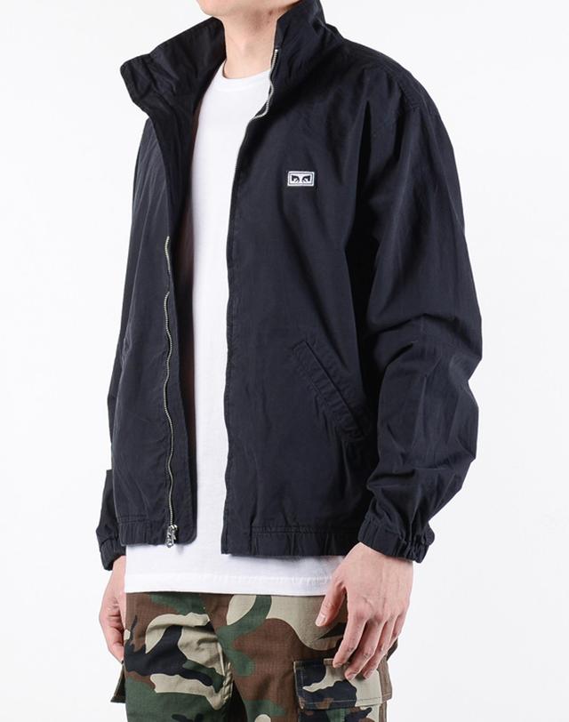 오베이 OBEY EASY JACKET BLACK 블랙 착용컷