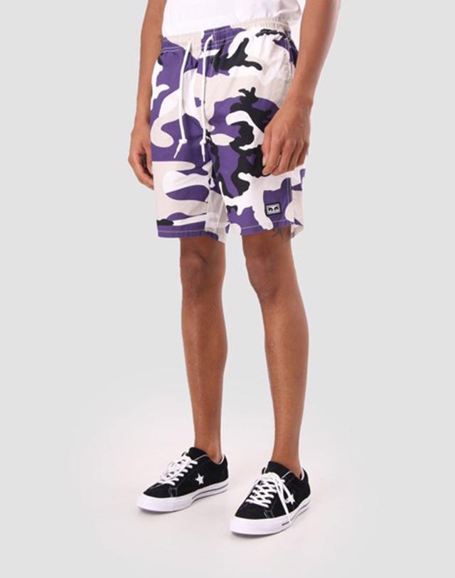 [오베이] OBEY SUBVERSION SHORT PURPLE CAMO / 카모 밴딩 반바지 숏팬츠