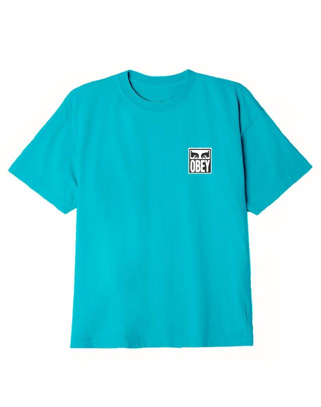 오베이 OBEY EYES ICON 2 CLASSIC T-SHIRT TEAL 청록 착용컷