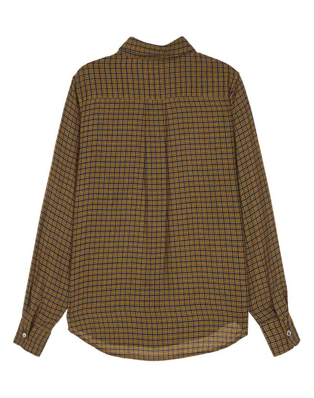 라움 6397 [6397] 브라운 체크 긴팔블라우스 MULTI COLOR 착용컷