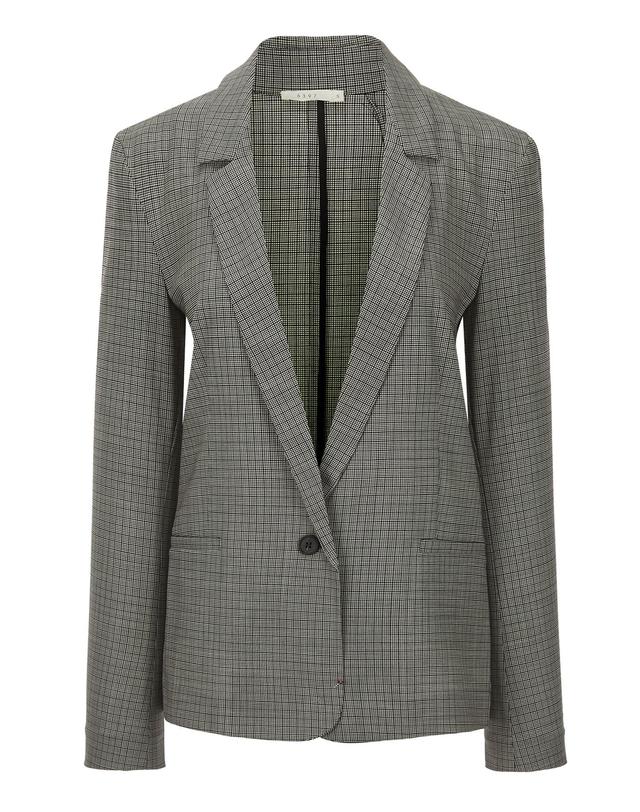 라움 6397 [6397]그레이 체크 울혼방 긴팔자켓 MULTI COLOR 착용컷