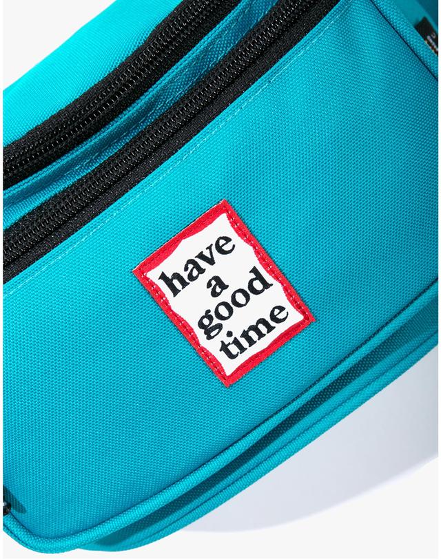 해브어굿타임 해브 어 굿 타임 HAVE A GOOD TIME FRAME WAIST BAG PEACOCK 청록 착용컷