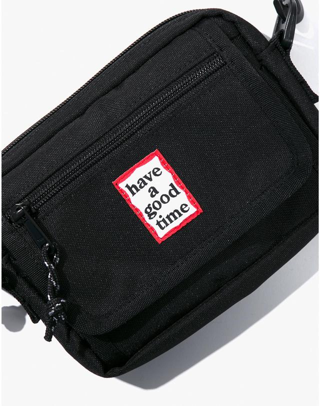 해브어굿타임 해브 어 굿 타임 HAVE A GOOD TIME FRAME SHOULDER BA BLACK 블랙 착용컷