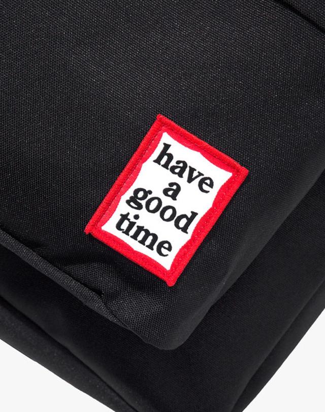 해브어굿타임 해브 어 굿 타임 FRAME BACKPACK BLACK / 백팩 가방 블랙 착용컷