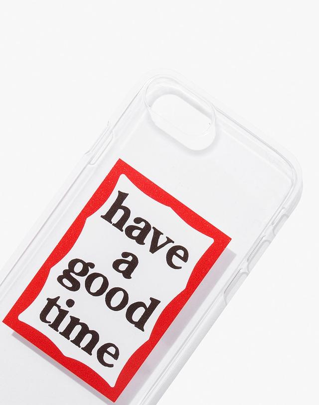 해브 어 굿 타임 해브어굿타임 FRAME iPHONE CASE for iPhone 6/7/8_CLEAR 미색 착용컷