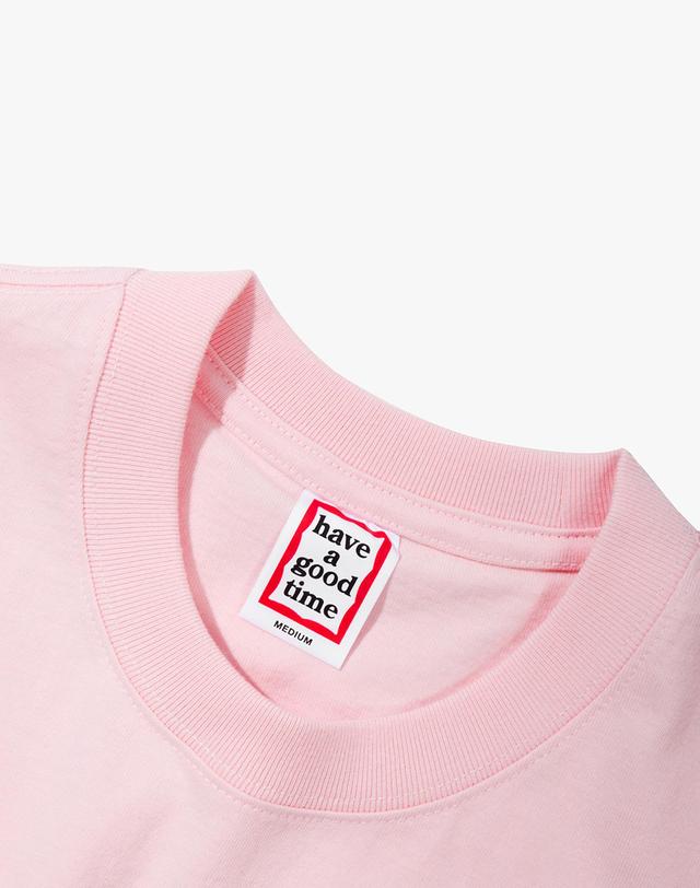 해브 어 굿 타임 [해브어굿타임] HAVE A GOOD TIME 미니 프레임 반팔 티셔츠 MINI FRAME S/S TEE_LIGHT PINK 밝은 핑크 착용컷