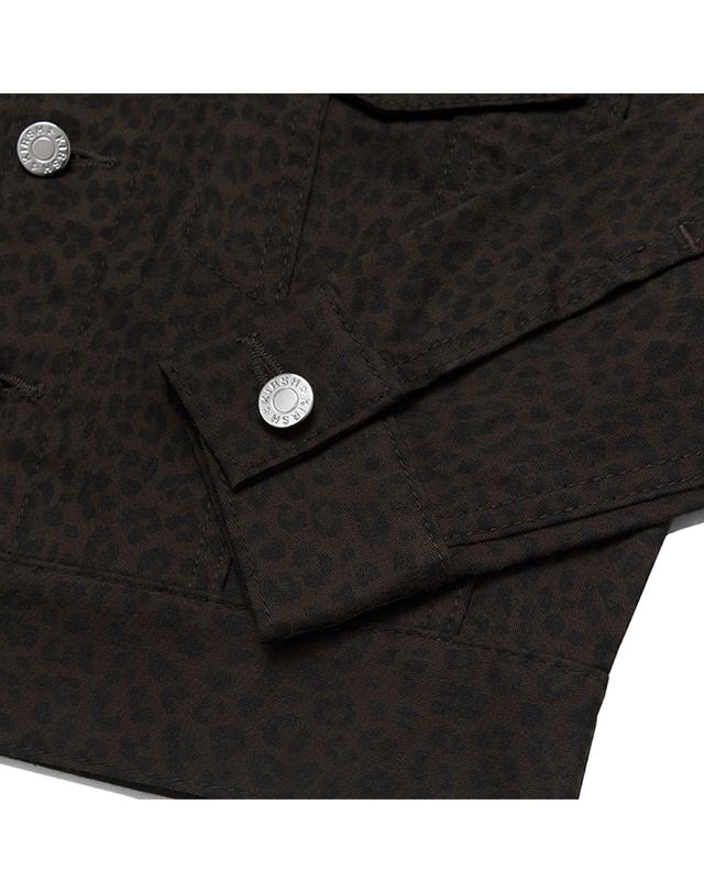 키르시 [즉시배송] FITTED TRUCKER JACKET HS [LEOPARD] / 핏 트러커 자켓 레오파드 브라운 상세