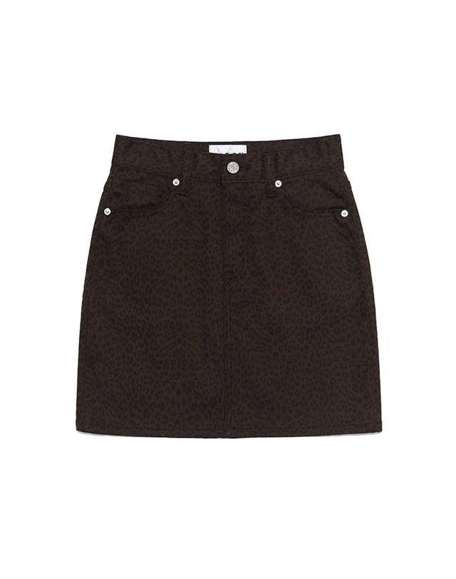 키르시 [즉시배송] H-LINE SKIRT HS [LEOPARD] / 스커트 브라운 착용컷