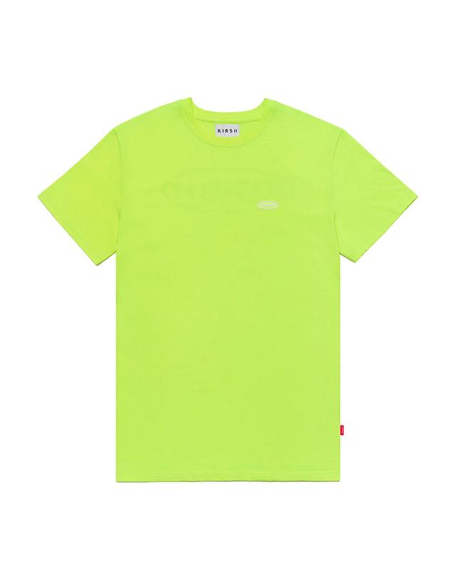 키르시 [즉시배송] CIRCLE LOGO T-SHIRT HS [LEON GREEN] / 서클 로고 반팔 티셔츠 HS 네온그린 밝은 초록 착용컷