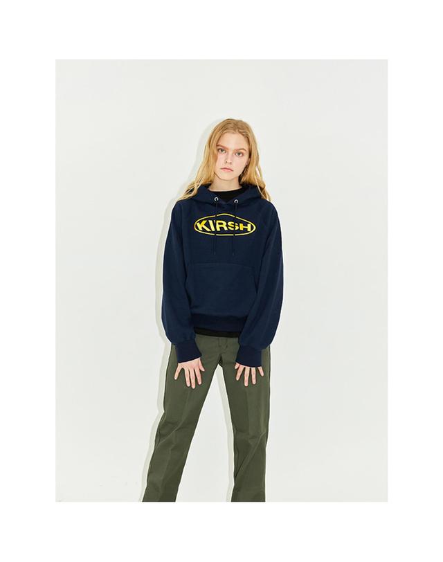 키르시 [즉시배송] CIRCLE LOGO HOODIE HS [NAVY] / 서클 로고 후디 HS 네이비 상세