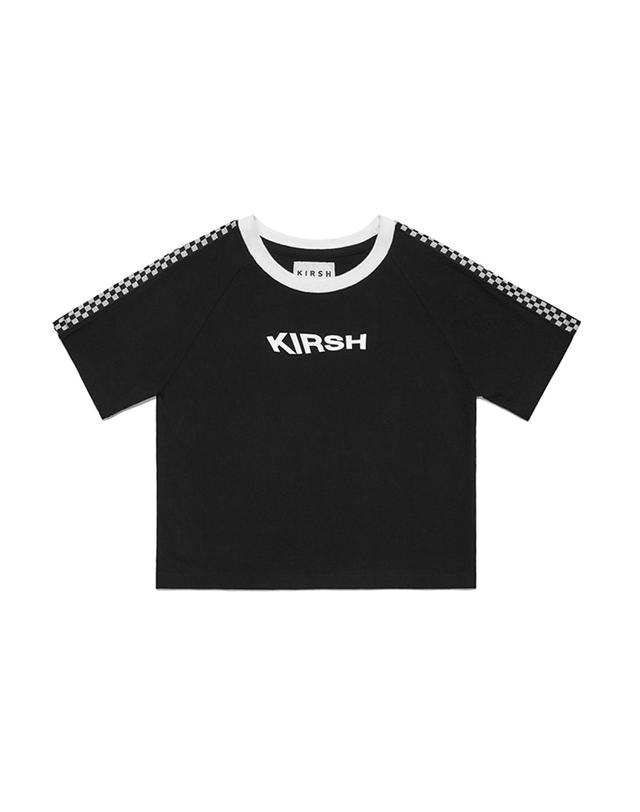키르시 MATCH T-SHIRT HS [BLACK] 블랙 착용컷