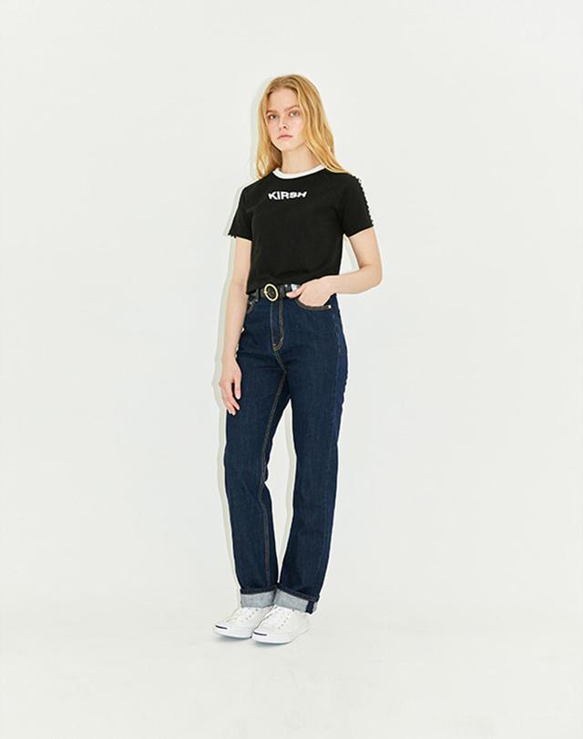 키르시 MATCH T-SHIRT HS [BLACK] 블랙 상세