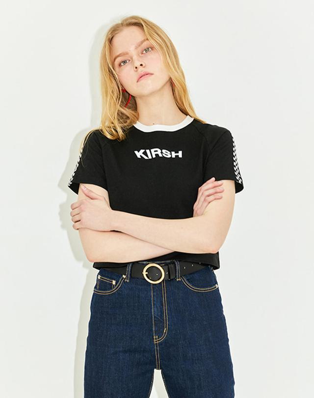 키르시 MATCH T-SHIRT HS [BLACK] 블랙 상세