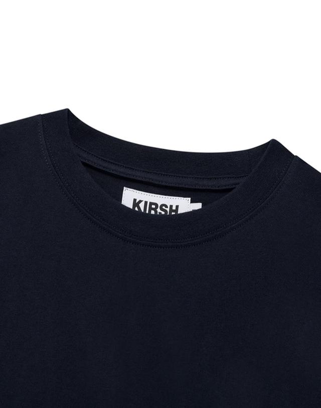 키르시 스몰 체리 롱 슬리브 티셔츠 KA [네이비] 블랙 착용컷