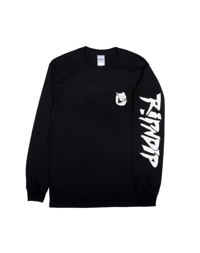 립앤딥 립 앤 딥 Nerm Gearhead L/S _ Black / 롱슬리브 긴팔티셔츠 블랙 착용컷