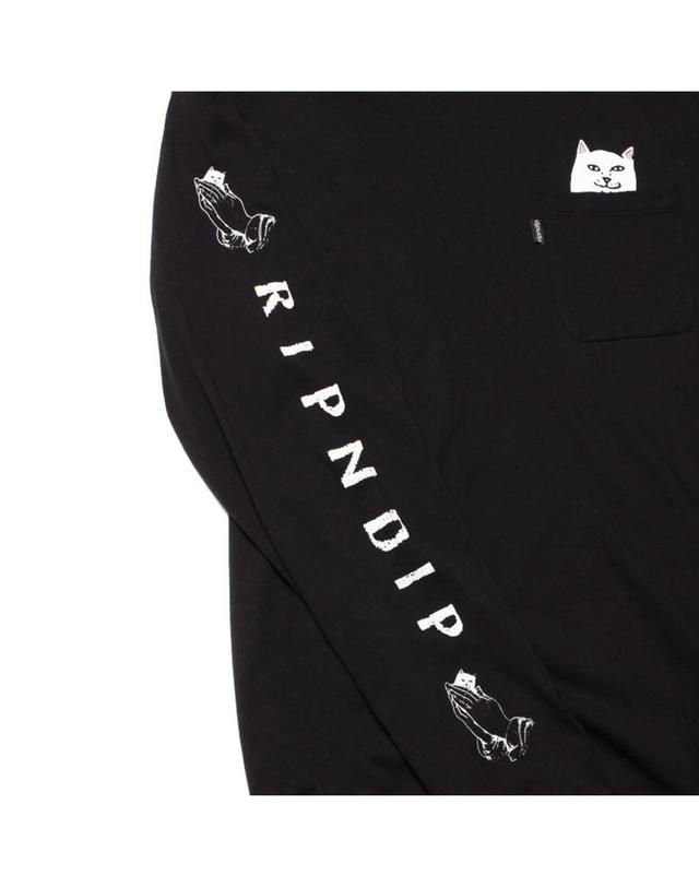 립앤딥 립 앤 딥 Lord Nermal L/S _ Black / 롱슬리브 긴팔티셔츠 블랙 착용컷