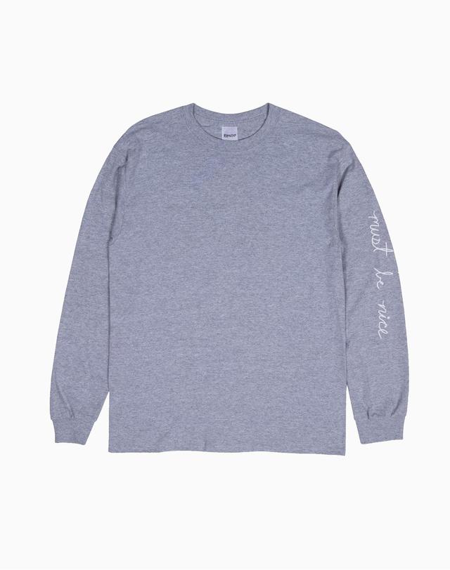 립앤딥 립 앤 딥 Romantic Nerm LS Heather Grey 그레이 착용컷