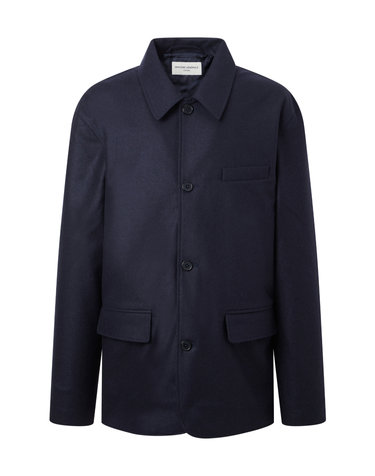 오피신 제네랄 남성 [OFFICINE GENERALE MEN] 네이비 단색 울 긴팔자켓