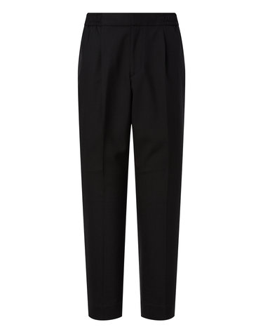 [OFFICINE GENERALE MEN] 블랙 단색 울 밴딩팬츠