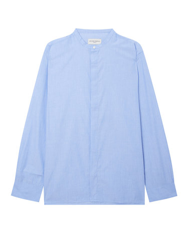 [OFFICINE GENERALE MEN] 블루 스트레치 면 긴팔캐주얼셔츠