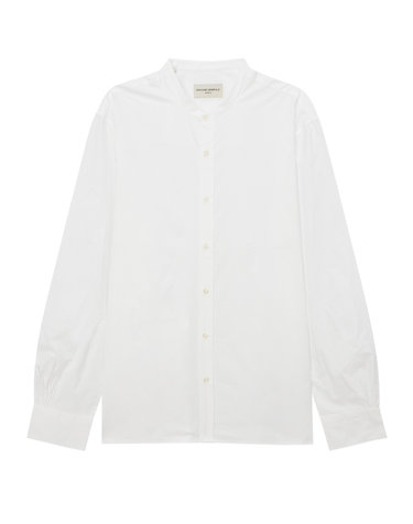 [OFFICINE GENERALE MEN] 화이트 단색 면 긴팔캐주얼셔츠