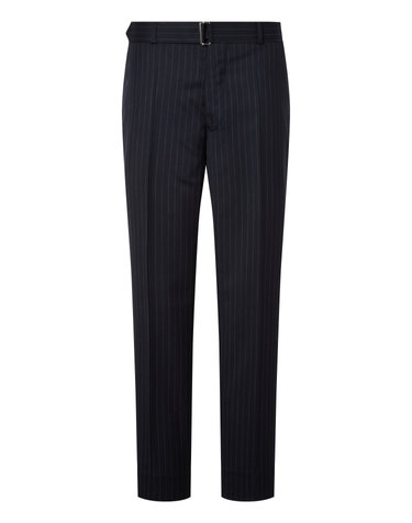 [OFFICINE GENERALE MEN] 네이비 스트라이프 울 팬츠