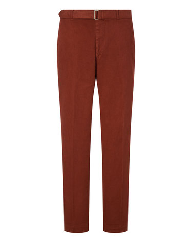 [OFFICINE GENERALE MEN] 레드 단색 면혼방 팬츠