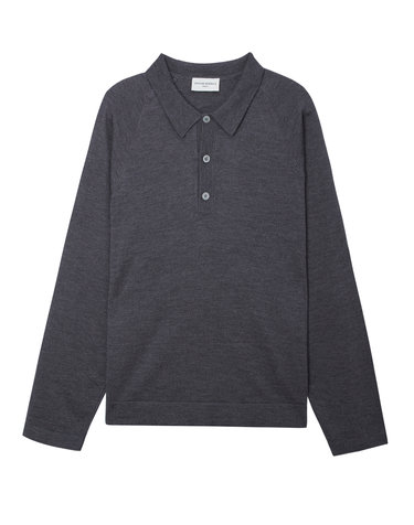 [OFFICINE GENERALE MEN] 그레이 멜란지 울 긴팔카라니트