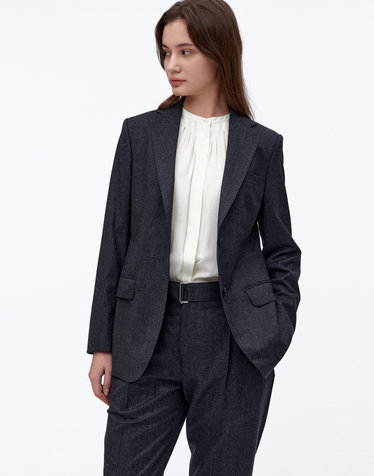 [OFFICINE GENERALE WOMEN] 그레이 멜란지 울 긴팔자켓