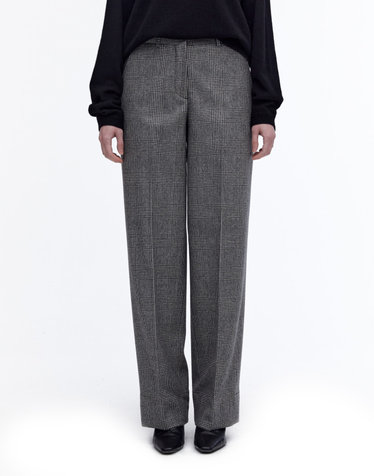 [OFFICINE GENERALE WOMEN] 블랙 체크 울 팬츠