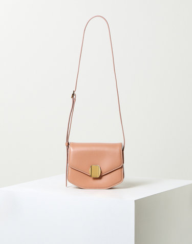 [OFFICINE GENERALE WOMEN] 코랄 단색 소가죽 미니크로스백