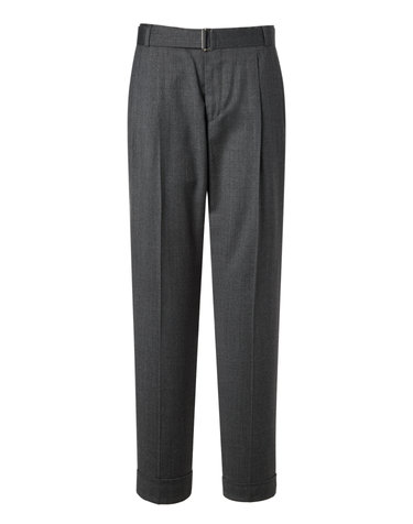 [OFFICINE GENERALE WOMEN] 그레이 스트랩 울 롤업팬츠