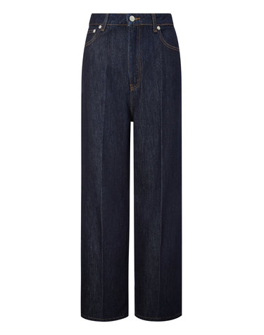 [OFFICINE GENERALE WOMEN] 네이비 스티치 면 데님팬츠
