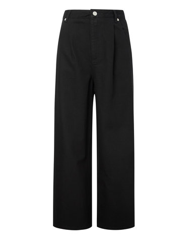 [OFFICINE GENERALE WOMEN] 블랙 단색 면 팬츠