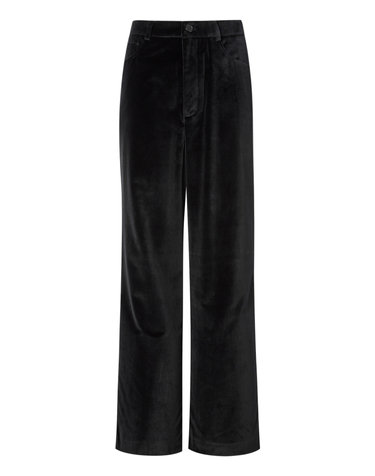 [OFFICINE GENERALE WOMEN] 블랙 단색 면 팬츠