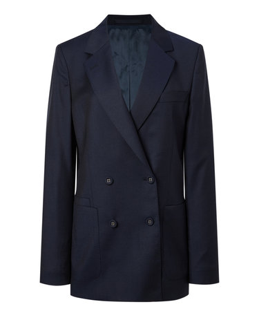 [OFFICINE GENERALE WOMEN] 네이비 단색 울 긴팔자켓