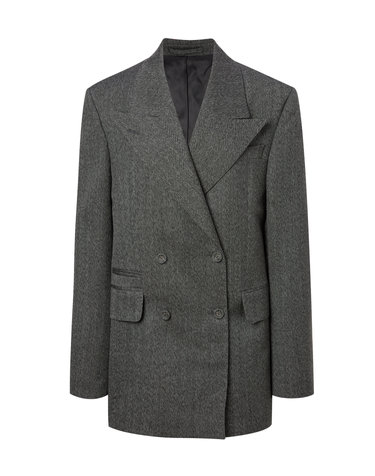 [OFFICINE GENERALE WOMEN] 그레이 패턴 울 긴팔자켓