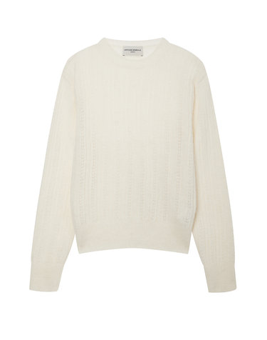 [OFFICINE GENERALE WOMEN] 크림 짜임패턴 알파카혼방 니트