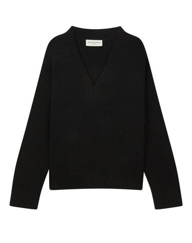 [OFFICINE GENERALE WOMEN] 블랙 단색 울 니트
