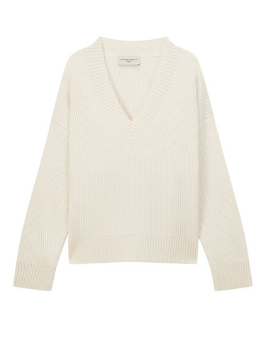 [OFFICINE GENERALE WOMEN] 크림 단색 울 니트