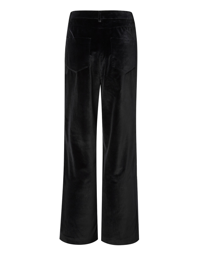 오피신 제네랄 여성 [OFFICINE GENERALE WOMEN] 블랙 단색 면 팬츠 착용컷