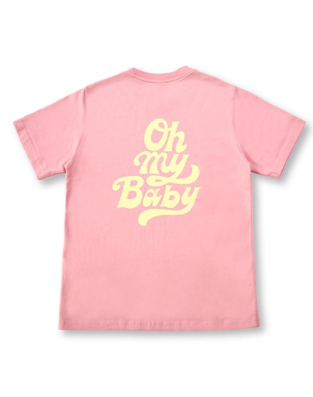 콜미베이비 단독상품 OH MY BABY TEE CORAL 코랄 착용컷