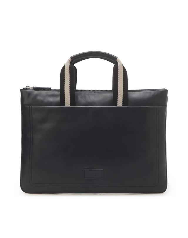 엘에프 직수입명품 발리 [BALLY] 네이비 TIGAN 브리프케이스 진한 네이비 착용컷