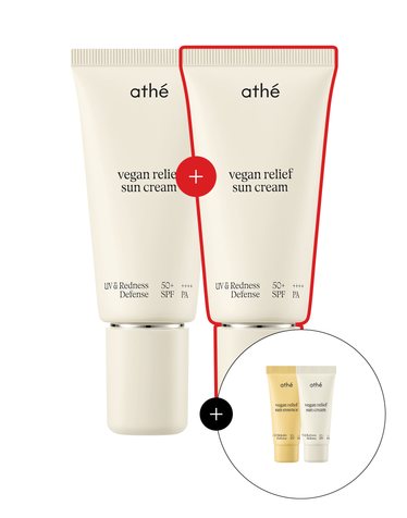 [화잘먹 선크림] 아떼 비건 릴리프 무기자차 선크림 50ml 듀오