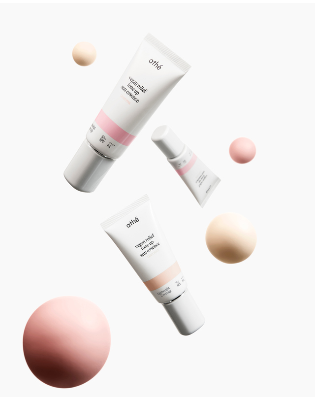 아떼뷰티 [8시간지속 톤업 고정] 톤업 선에센스 베이지 50ml 밝은 베이지 착용컷