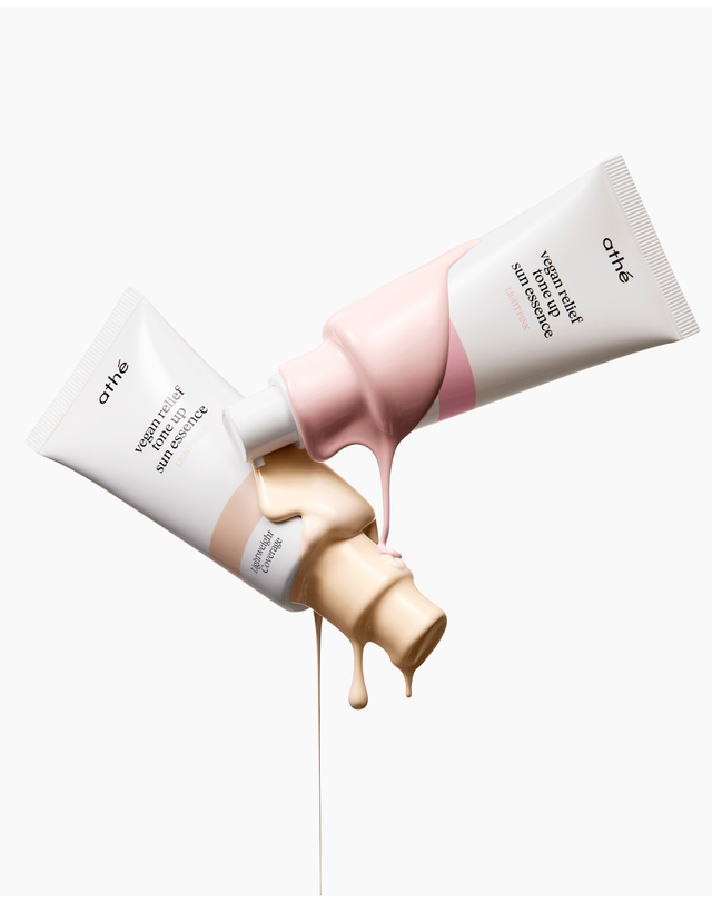 아떼뷰티 [8시간지속 톤업 고정] 톤업 선에센스 핑크 50ml 밝은 핑크 착용컷