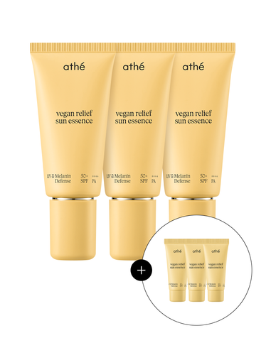 [수분촉촉] 아떼 비건 릴리프 선에센스 EX 50ml 트리오(+선에센스 15ml 추가증정)